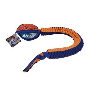 Nerf Thermoplastic Rubber Nylon Force Grip Vortex Chain Tug for Dogs, Medium